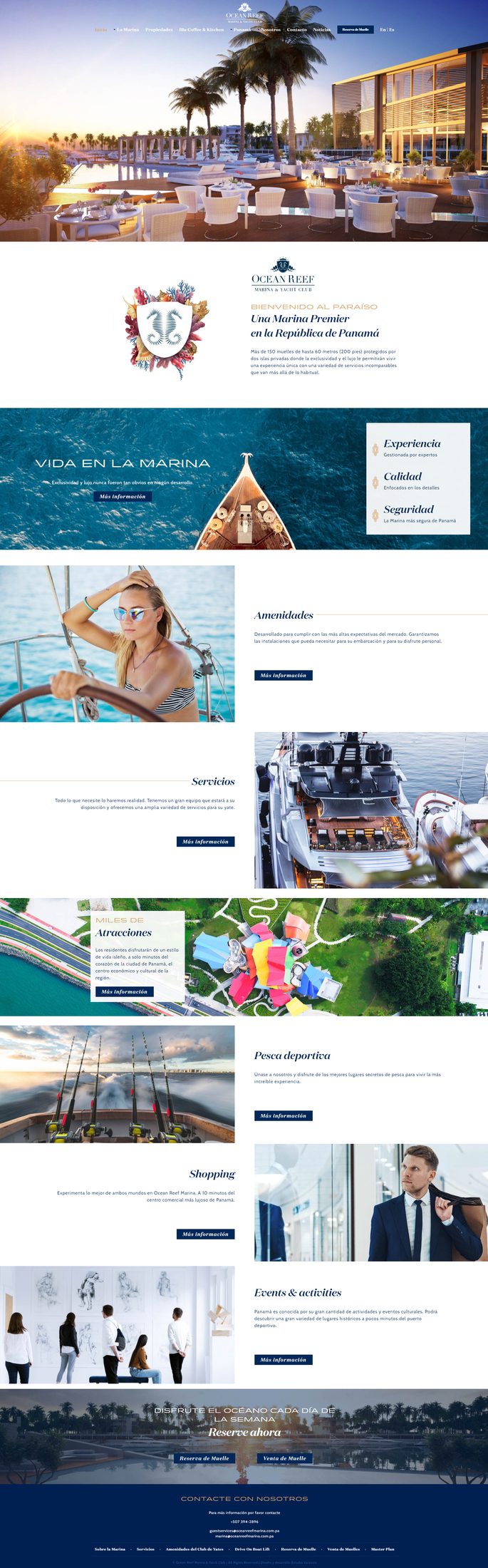 Aplicaciones editoriales y piezas para el Marina & Yacht Club